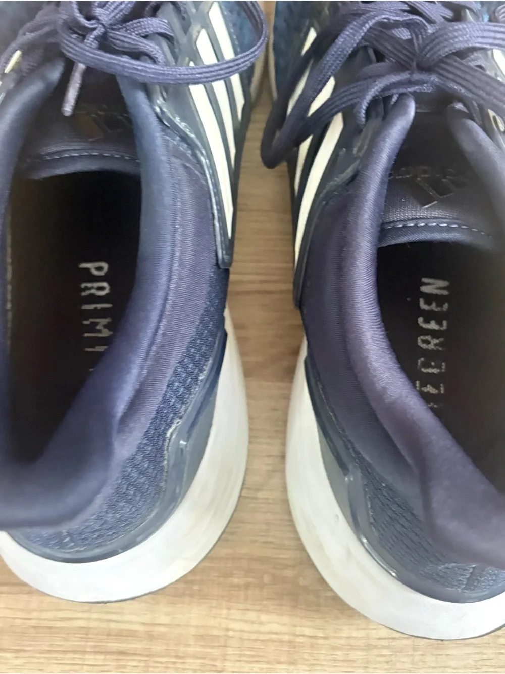 Adidas Mens Navy Blue Mesh EQ21 Run Running Shoes, Men’s Size Medium 13
